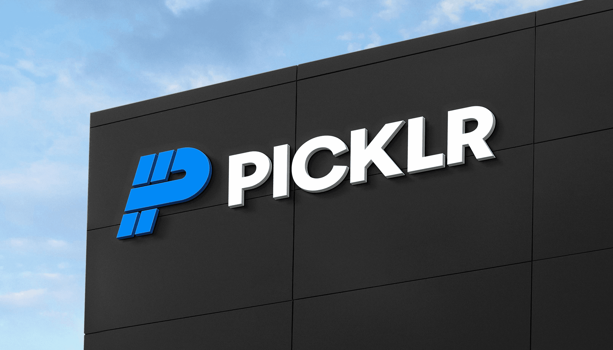 Picklr building exterior with logo signage